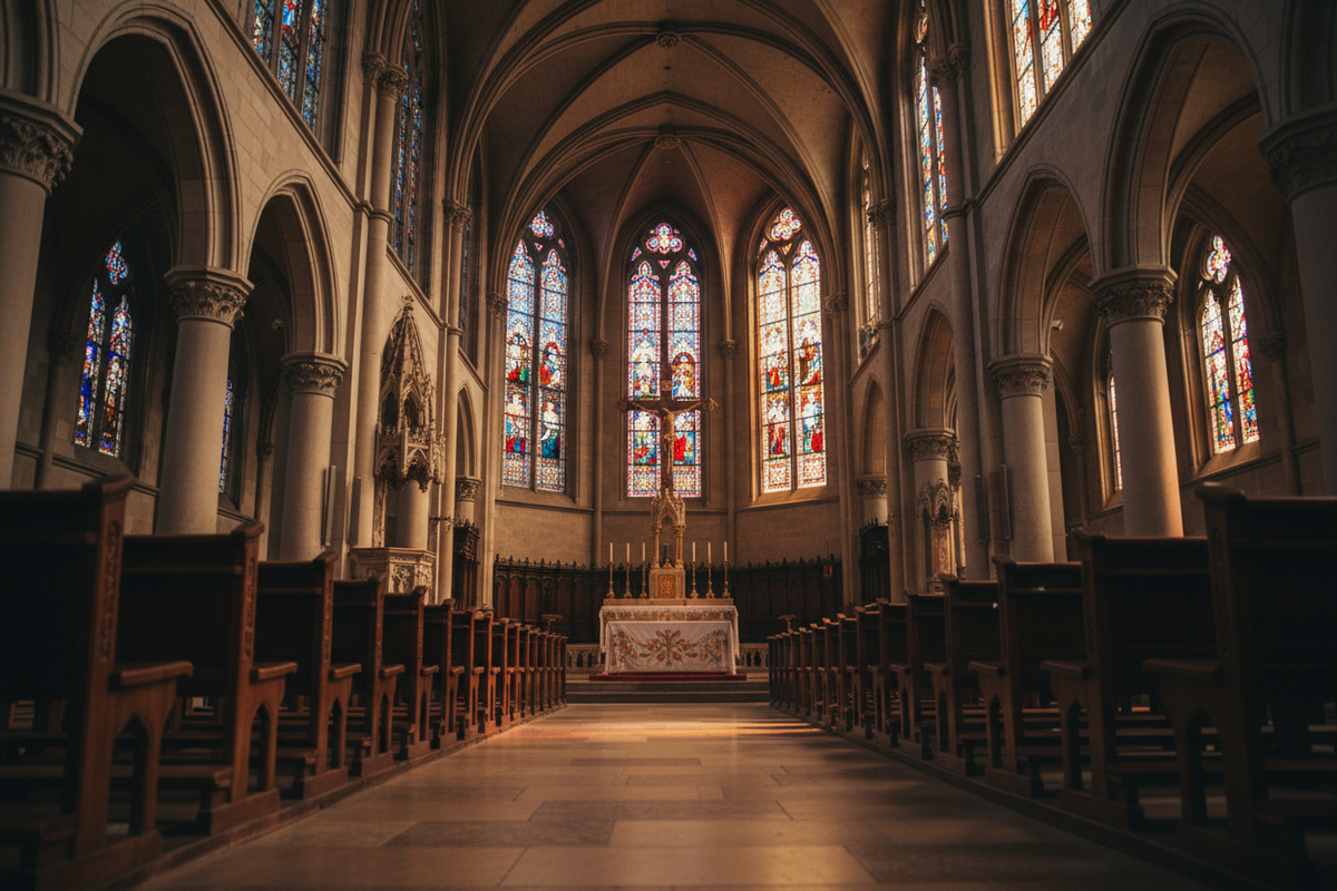 Interior of a Christian church